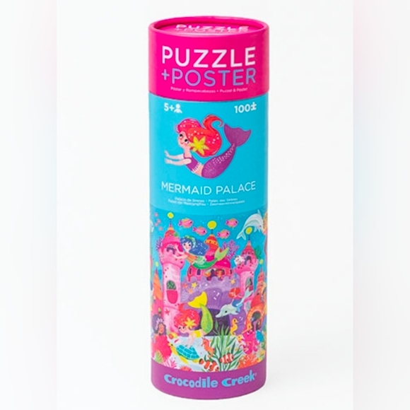 Crocodile Creek Other - NWT Mermaid Palace 100 Piece Puzzle And Poster